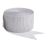 Silver Crepe Streamer - 81ft